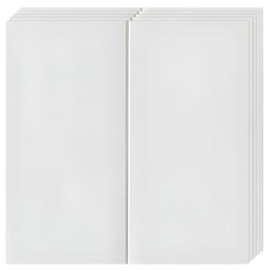 Tapet 3D, SDEPOT®, autoadeziv, Placa Dubla, perete/tavan, waterproof, usor de montat, design modern, 70x77 cm, alb