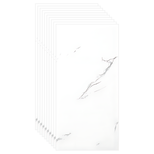 Set Placi imitatie Marmura, grosime 2mm, dimensiuni 30x60cm, alb