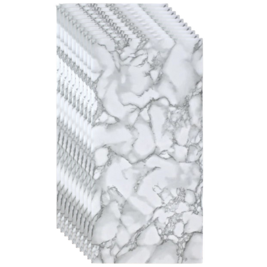 Set Placi imitatie Marmura, grosime 2mm, dimensiuni 30x60cm, gri alb