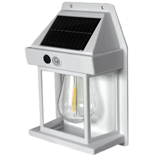 Lampa solara, SDEPOT, BK 888, senzor de miscare, rezistenta la apa, lumina galbena, alb