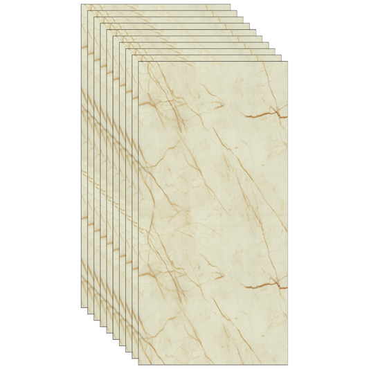 Placa de tapet SDEPOT®, grosime 2mm, dimensiuni 30x60cm, imitatie de marmura, crem