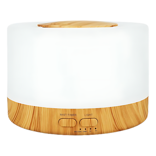 Difuzor de ulei esential, aromaterapie, umidificator de aer, rezervor 500ML, cu telecomanda si lumina veghe ajustabila