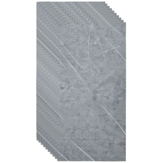 Set plăci imitație marmură, 2mm, dimensiuni 30x60cm, gri PD901