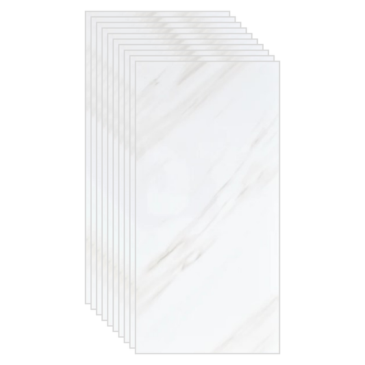 Set Placi imitatie Marmura, grosime 2mm, dimensiuni 30x60cm, alb