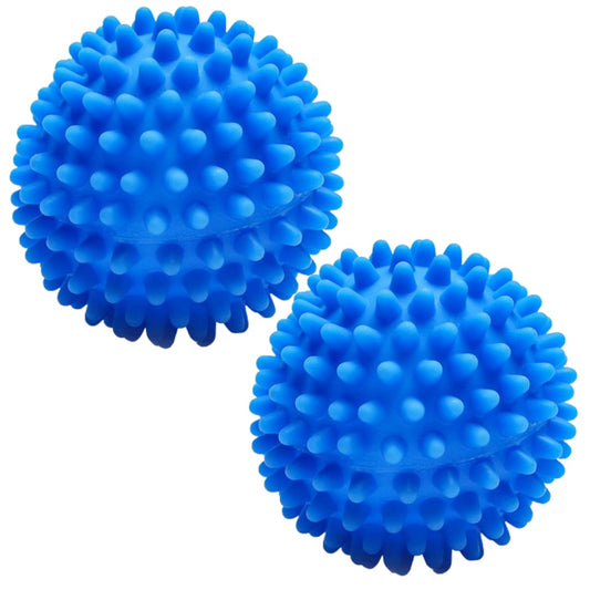 Set 2 bile ecologice, SDEPOT®, pentru catifelarea hainelor in masina de uscat rufe, albastre