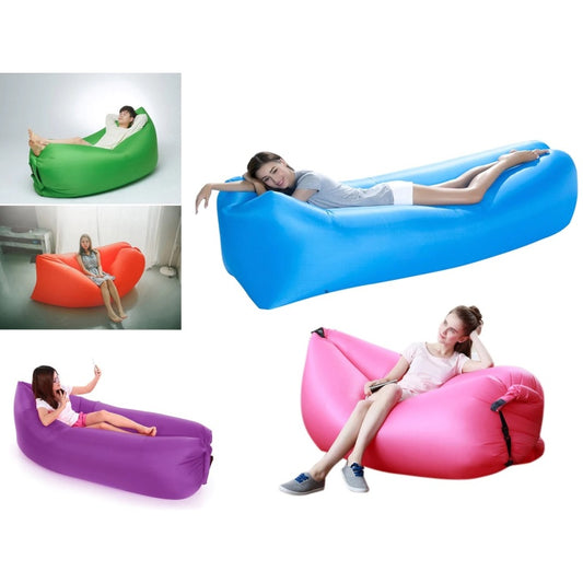 2+1 CADOU: Saltea gonflabila Lazy Bag, umflare cu aer