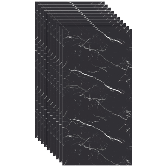 Placa de tapet SDEPOT®, grosime 2mm, dimensiuni 30x60cm, imitatie de marmura, model gri inchis