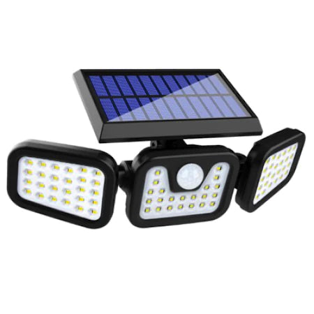 Proiector FL 1725A TRIPLU 30W 74LED SMD Cu Panou Solar